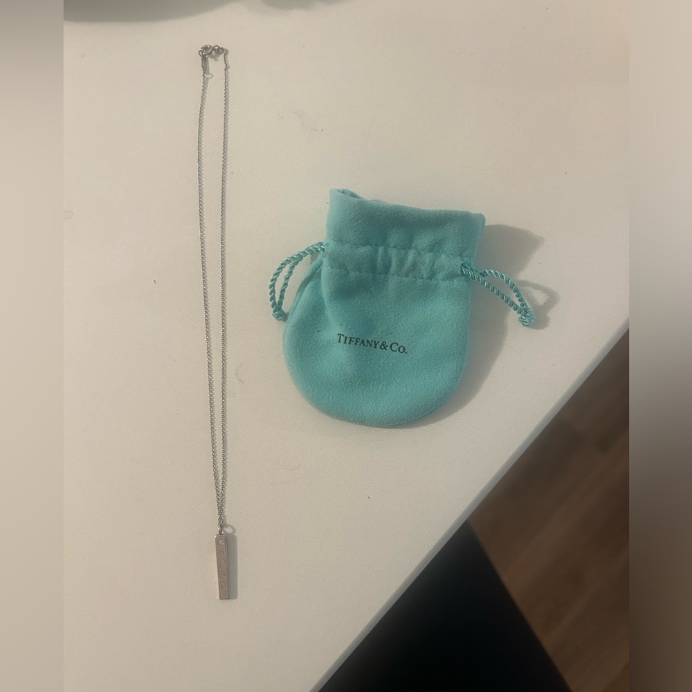 Tiffany & Co 18 in silver necklace